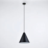 Suspension Cône Noir Blanc Industriel | L'Atelier du Lustre