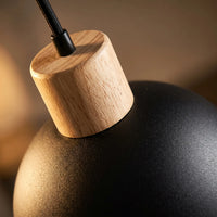 Suspension 3 Globes Bois Billard