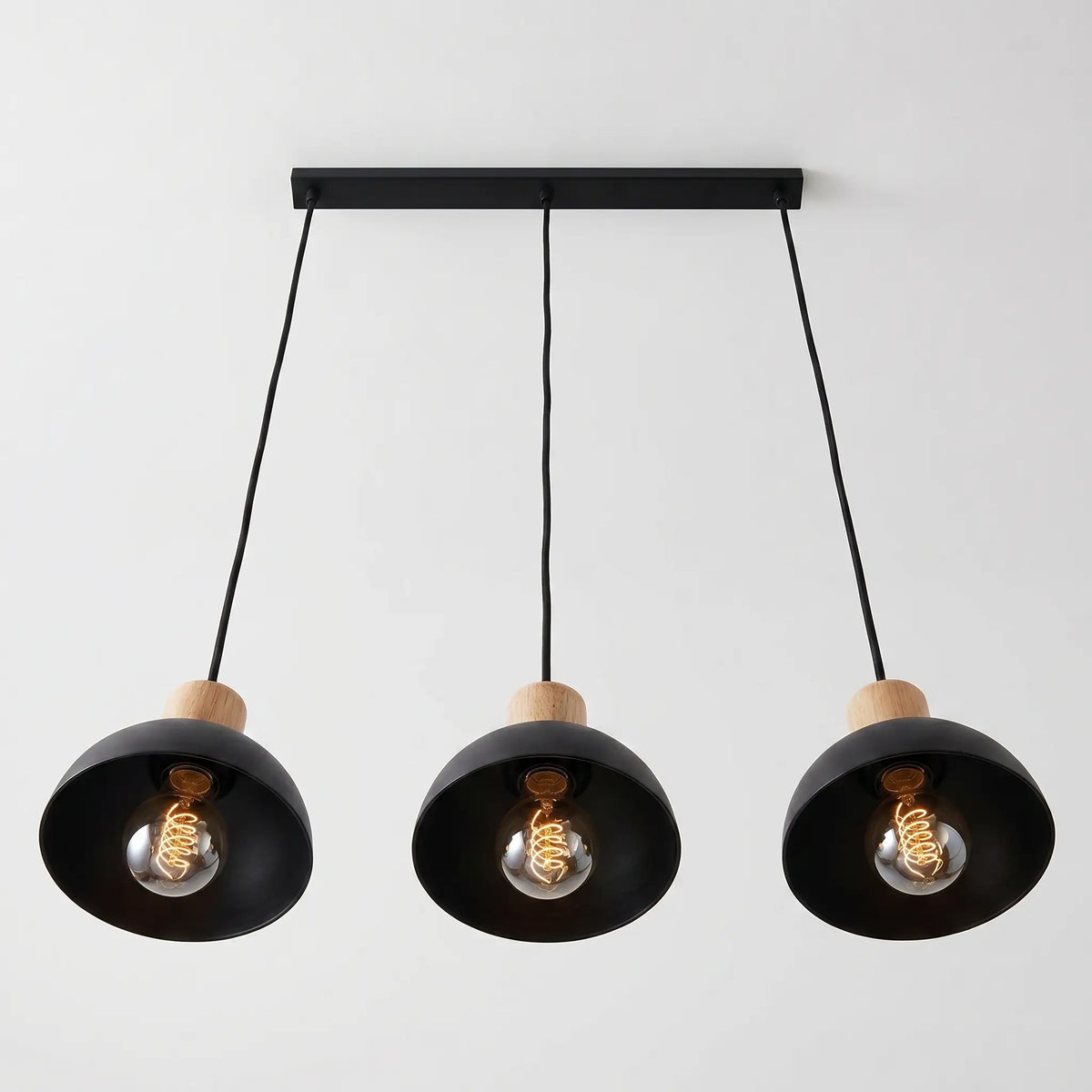 Suspension RUNE – Lustre Bois vue dessous