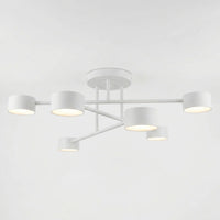 Plafonnier 6 Spots Blanc Scandinave