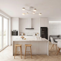 Plafonnier 6 Spots Blanc Scandinave