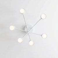 Plafonnier 6 Spots Blanc Scandinave
