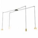 Suspension Araignée 4 Pendants Or | L'Atelier du Lustre