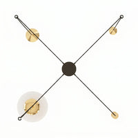 Suspension Araignée 4 Pendants Or