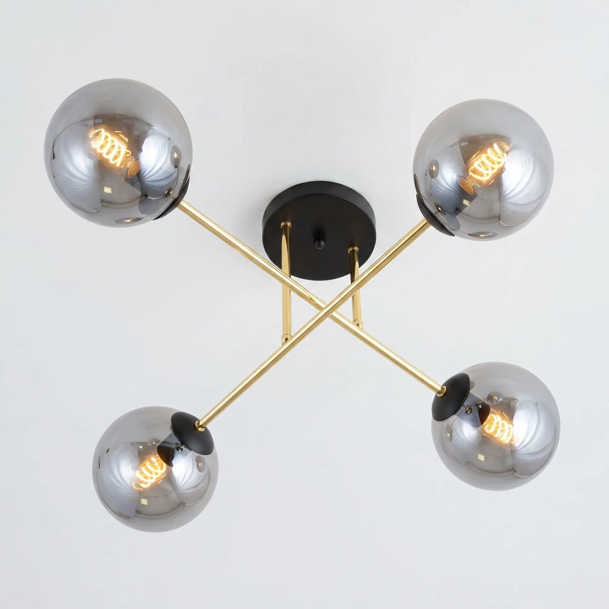 SPORE verre fumé anthracite doré vue du dessous