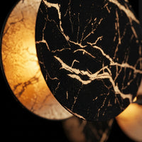 Lustre 6 Disques Marbre Or Salon