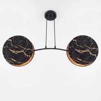 Suspension Duo Marbre Or Salon