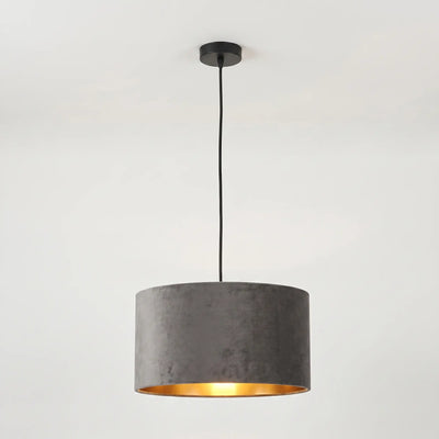 Suspension Pendant Velours Gris