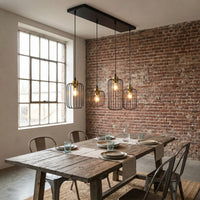 Suspension Cage Noir Or Salon
