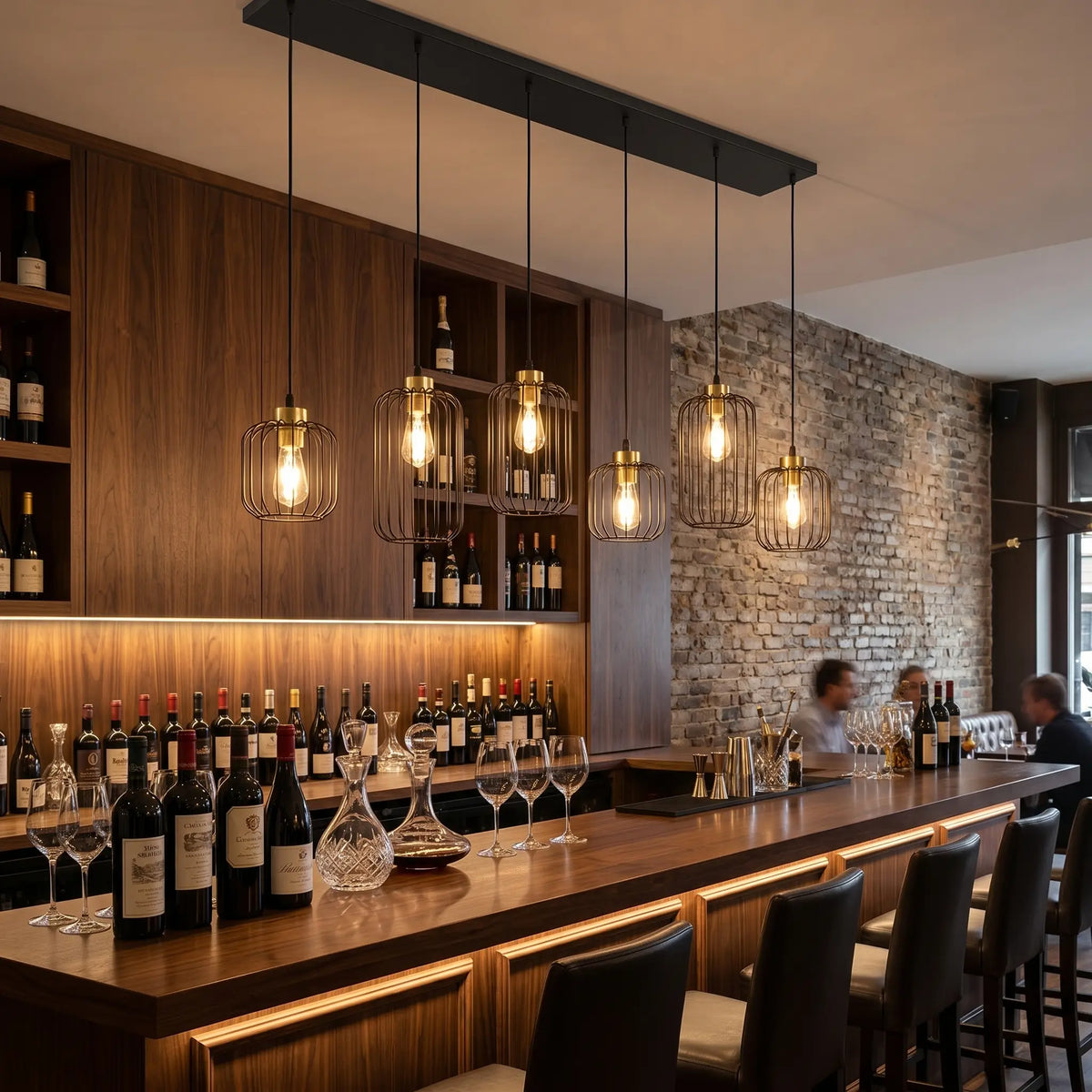 Stryx design vue dessous six feux bar moderne