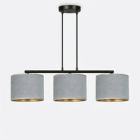 Suspension Rampe 3 Pendants Gris