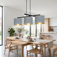 Suspension Rampe 3 Pendants Gris