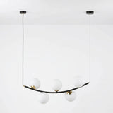 Suspension Globes Verre Opalin Salon | L'Atelier du Lustre