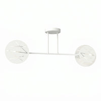 Lustre Spider 4 Feuilles Tissu Salon