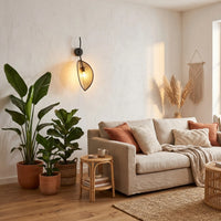 Applique Aile Rotin Naturel Salon