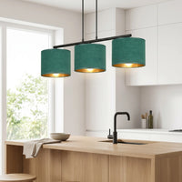 Suspension Velours Vert Rampe Chambre
